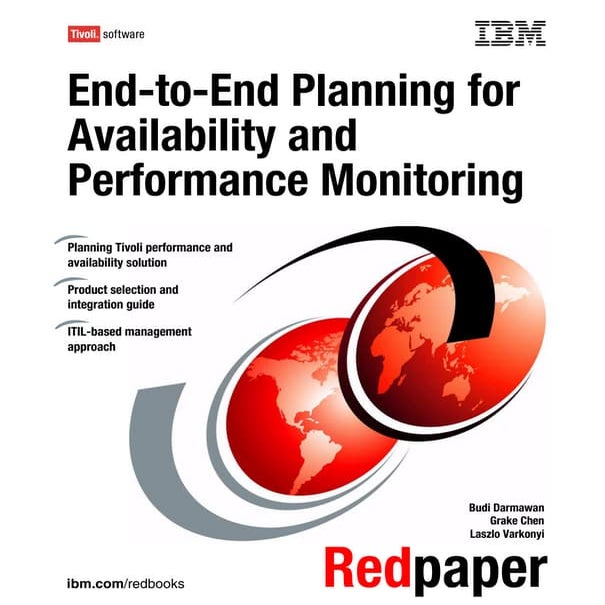 End to-end planning for availability and performance monitoring redp4371
