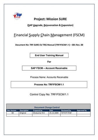 SAP FI AR: End User Guide for Beginners