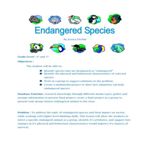 Endangered Animal Database