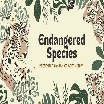 Teaching Elementary Students About Endangered Species