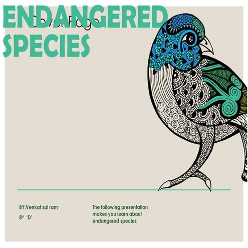 ENDANGERED SPECIES conservation of animaL.pptx