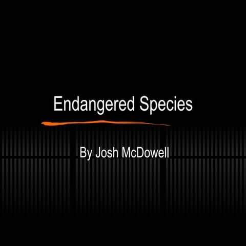 Endangered Species Presentation