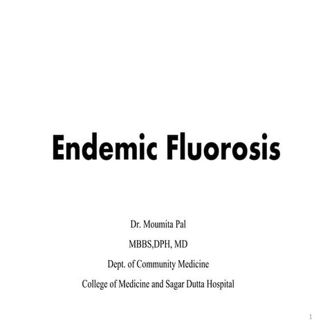 Endemic fluorosis
