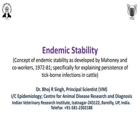 Endemic stability