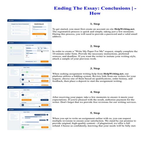 Ending The Essay Conclusions - How. Online assignment writing service.