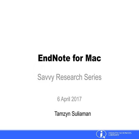End note for mac