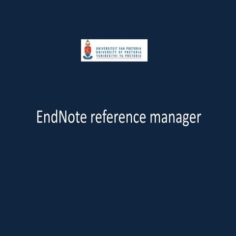 End note reference manager2013