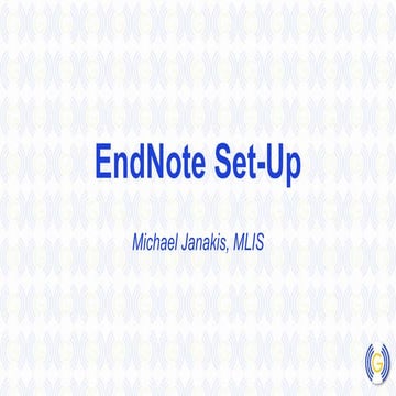 EndNote Set-Up
