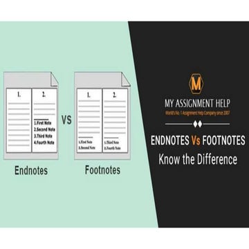 Endnote vs footnote
