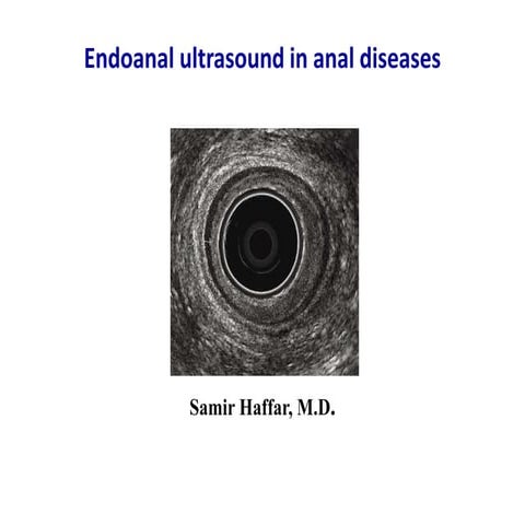 Endoanal ultrasound in anal diseases