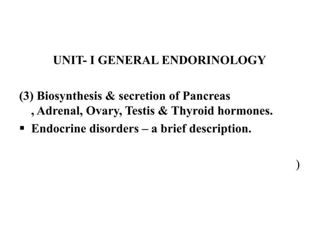 Endocrine System Anatomy | PPTX