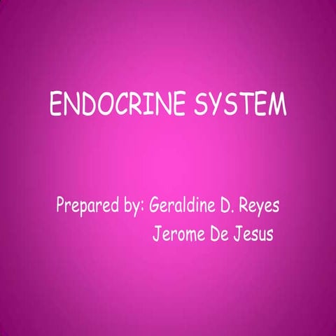 Endocrine system