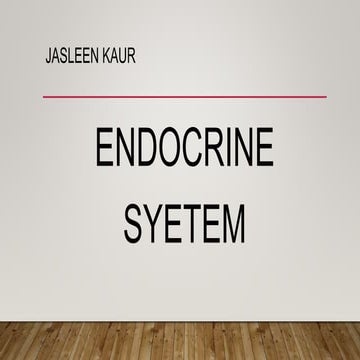 Endocrine system