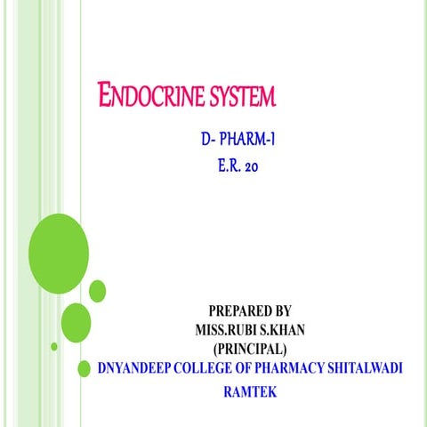 Endocrine system human anatomy and physiology | PPTX | Hormonal ...