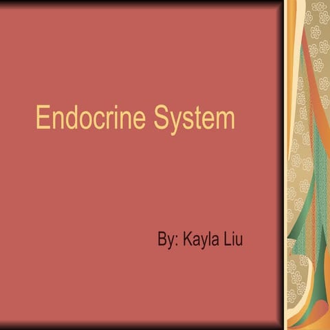 Endocrine system chapter 11