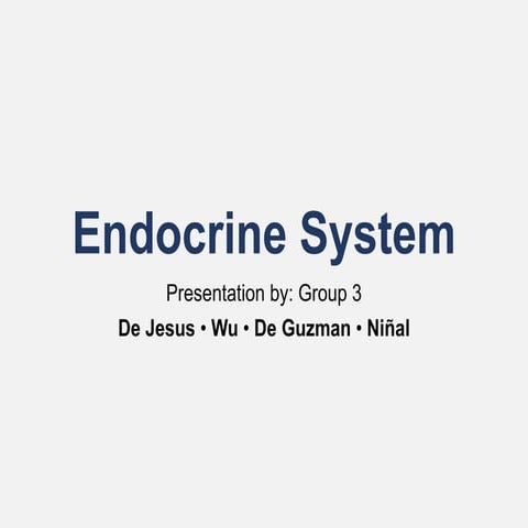 Pearson's Endocrine System