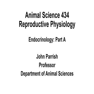 Introduction to Veterinary Endocrinology part 1 - Dr. John Parrish