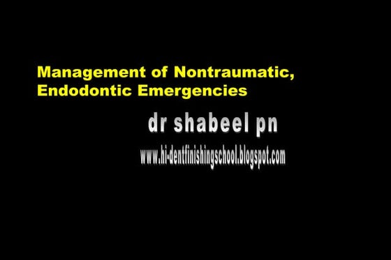 Endodontic  Emergencies