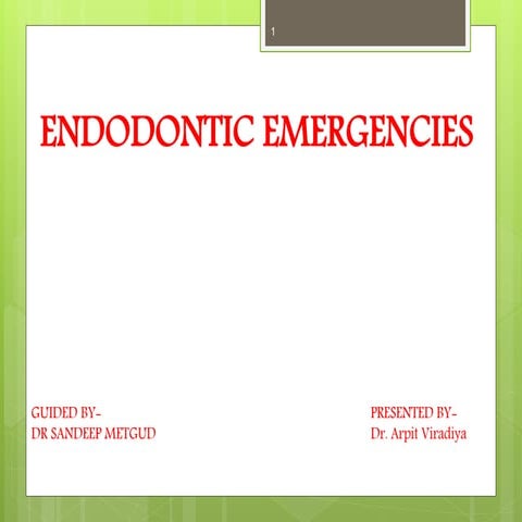 Endodontic emergencies