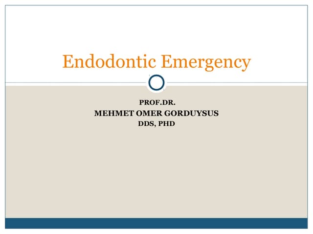 Endo emergency