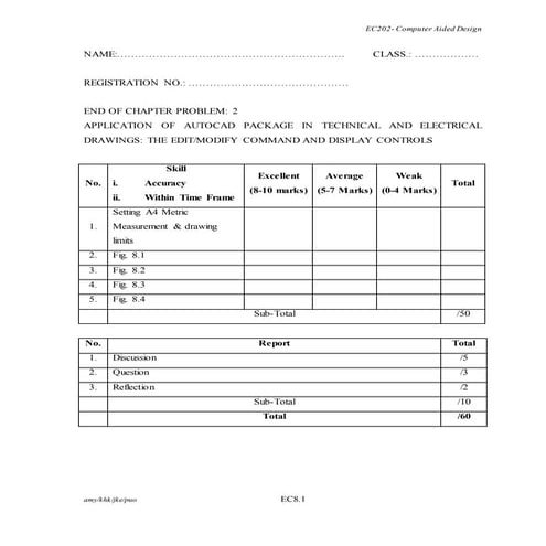 End of chapter problem 2