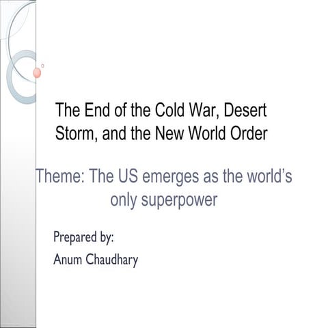 End  of cold war