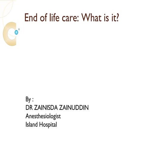 End of life care | PPT