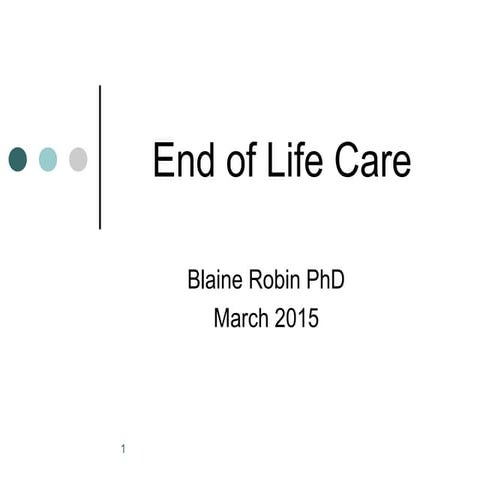 End of life care 