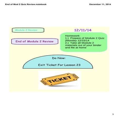 End of mod 2 quiz review