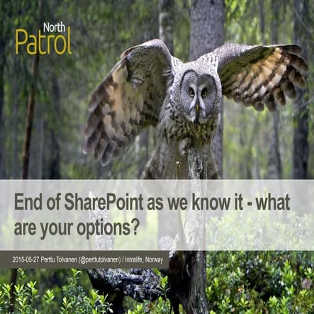 End of SharePoint as we know it - what are your alternatives?
