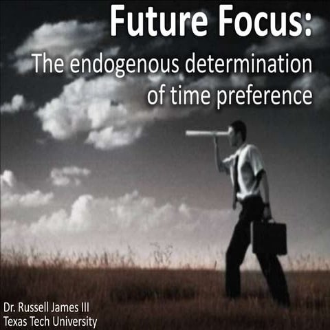 The Economics of Patience: The endogenous determination of time preference