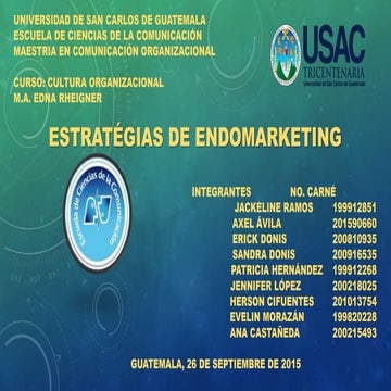Endomarketing - YO AMO MI TRABAJO