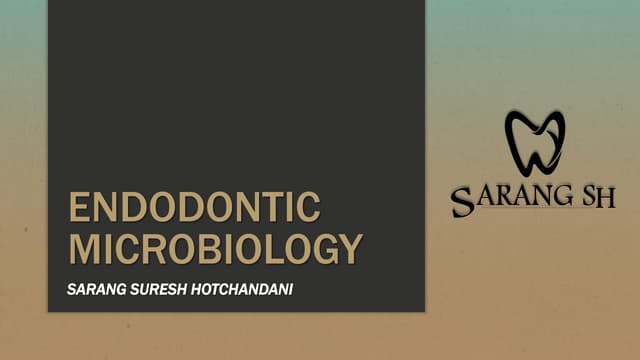 Endodontic Microbiology