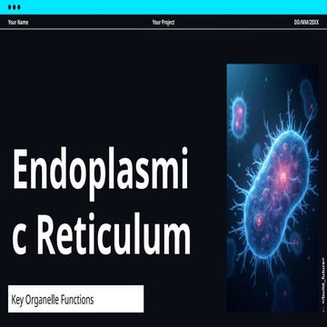 endoplasmic reticulum | PPTX