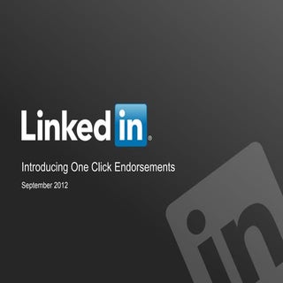 Introducing LinkedIn Endorsements