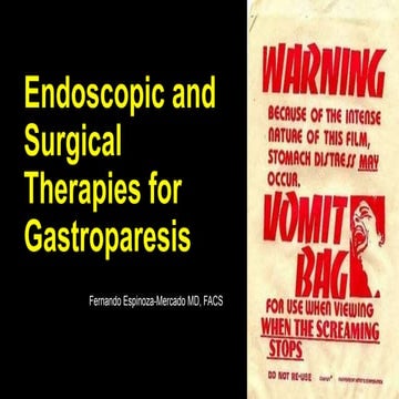 Gastroparesis