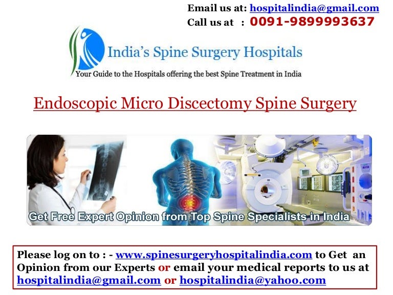 Endoscopic micro discectomy