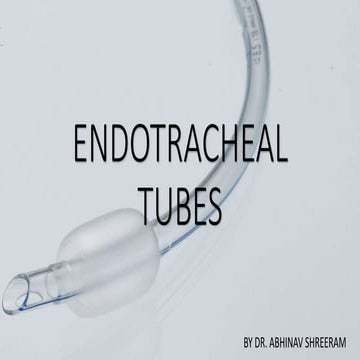 Endotracheal tube