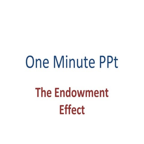 Endowment,1min p pt