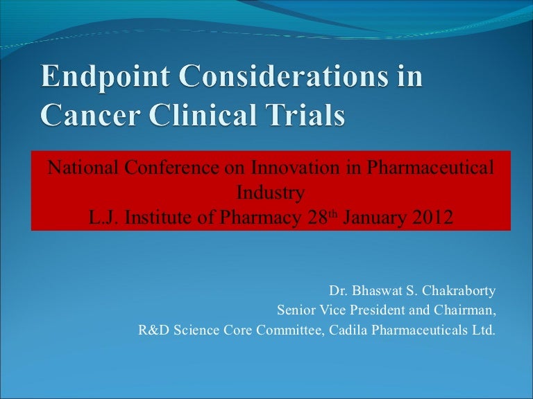 Endpoint considerations in cancer clinical trials