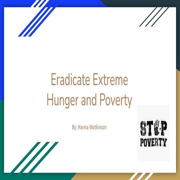 End poverty