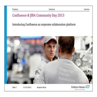 CCD 2013: Einführung von Confluence...