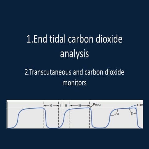 End tidal co2 and transcutaneous monitoring