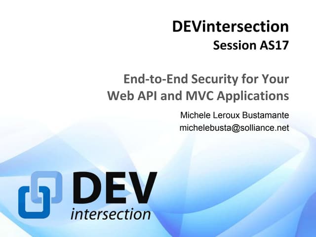End to End Security with MVC and Web API