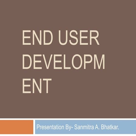 End user development