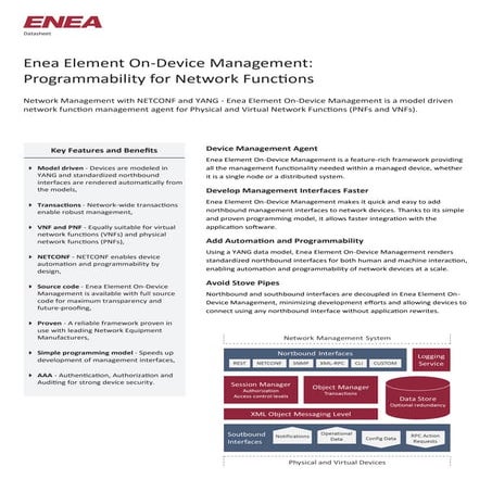 Enea element-on-device-management-datasheet