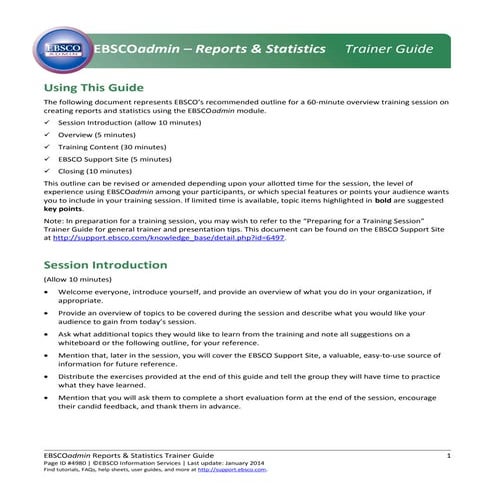En ebscoadmin basics_trainerguide | DOC