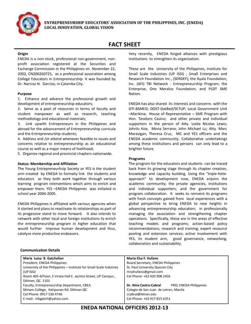 Eneda 11 sponsors | PPTX
