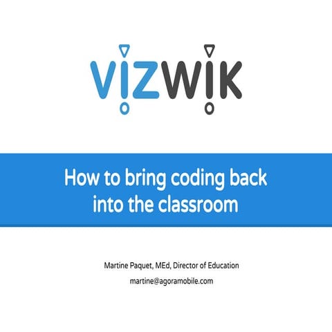 7 steps to bring back coding into the classroom