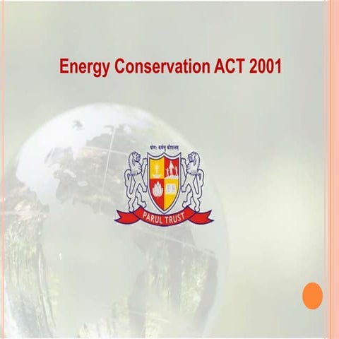 Energy Conservation Act 2001